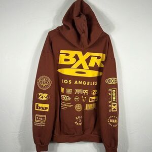 BXR Born X Raised Designer High Quality Heavy HOODIE Sweatshirt Sz 2XL -EUC